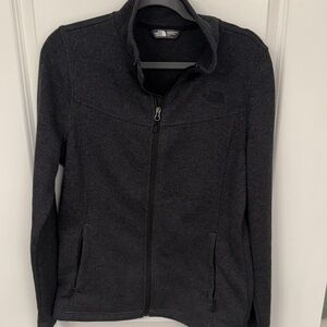 The North Face Charcoal Full-Zip Jacket - size Large EUC